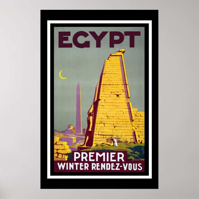 Ägypten Vintage Travel Poster (Vorne)