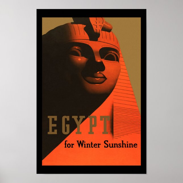 Ägypten Vintage Travel Poster (Vorne)