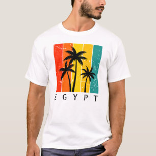 Ägypten Vintager Sonnenuntergang T - Shirt