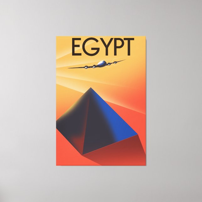 Ägypten Vintages Reiseplakat Leinwanddruck (Vorderseite)