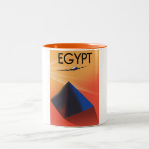 Ägypten Vintages Reiseplakat Zweifarbige Tasse