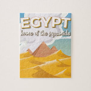 Ägypten - Zuhause der Pyramiden Reiseposter Druck