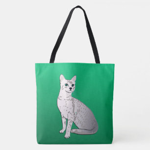 Ägypter Mau Katze auf Jade-Grün Tasche