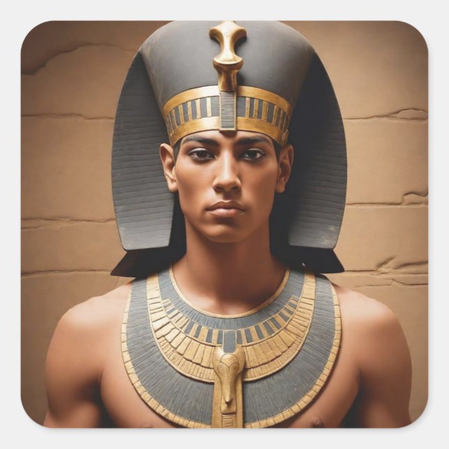 Ägypter Quadratischer Aufkleber (Vorderseite)
