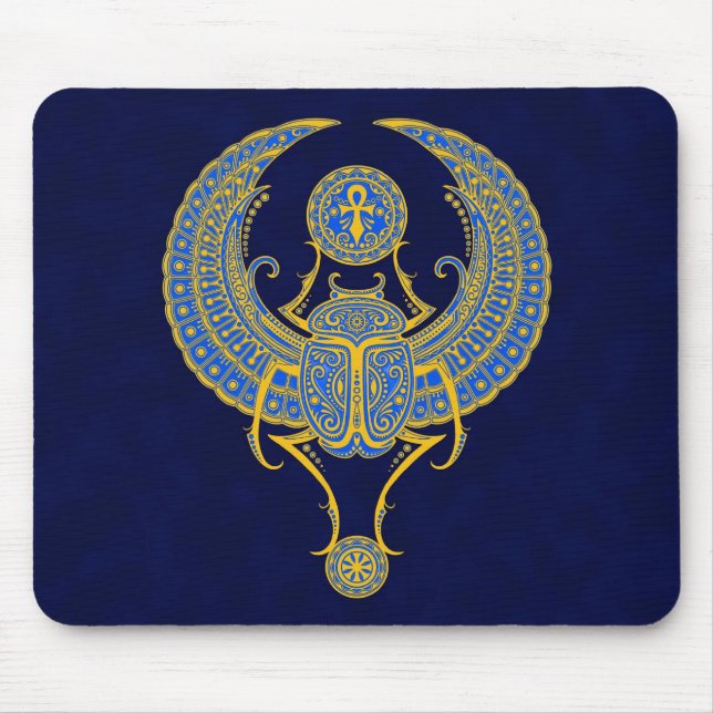 Ägypter Winged Scarabäus Mousepad (Vorne)