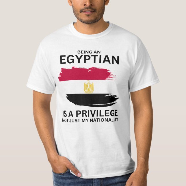 Ägypter zu sein ist Privileg T-Shirt (Vorderseite)