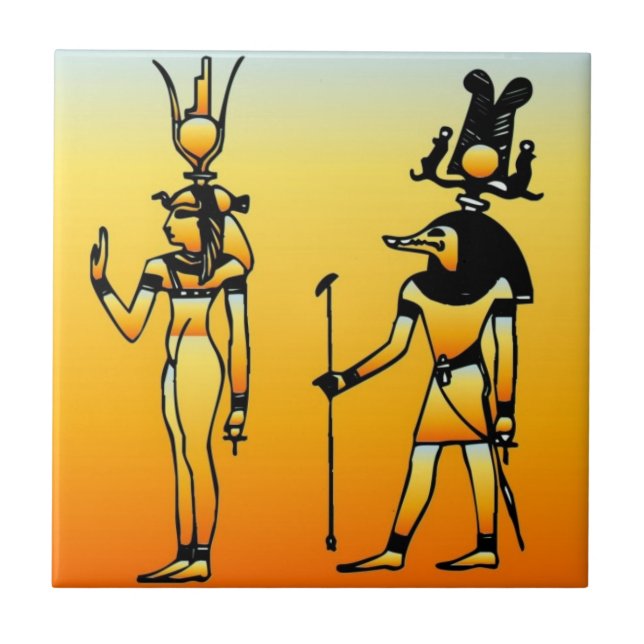 ägyptisch fliese (Vorderseite)