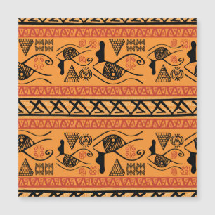 Ägyptisch gestreift, tribal Vintage-Motiv. Magnetkarte