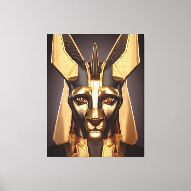 Ägyptische Anubis Canvas Print Canvas Print Leinwanddruck (Vorderseite)