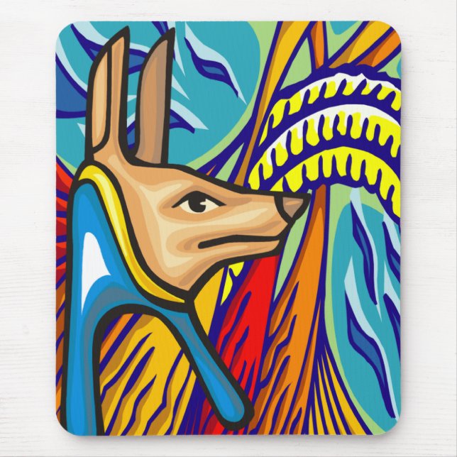 Ägyptische Anubis Mousepad (Vorne)
