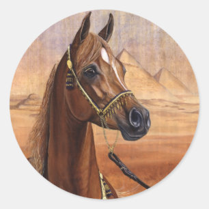 Ägyptische Aufkleber Prinzessin Arabian Pferde
