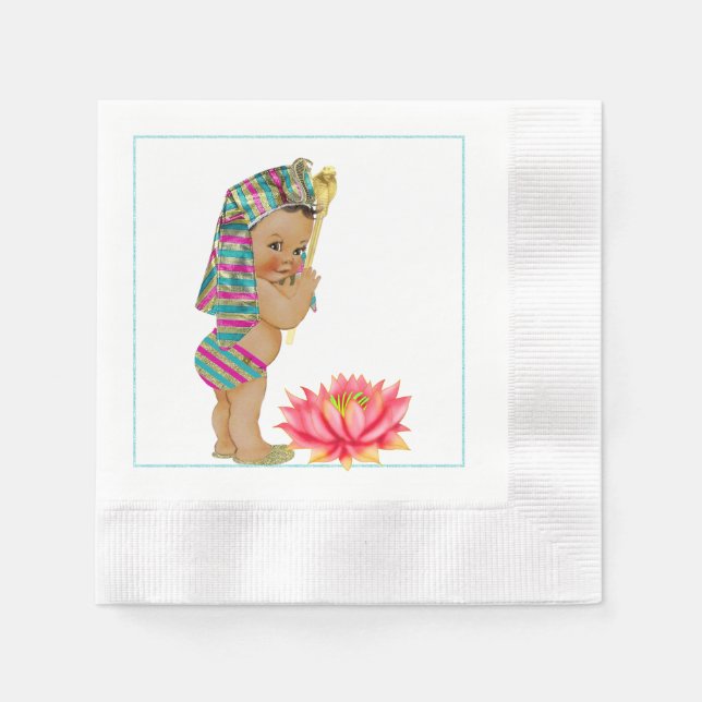 Ägyptische Babydusche Napkins Papier Napkin Serviette (Vorderseite)