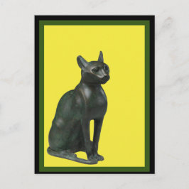 Ägyptische Bastet-Katze , Art Postcard Postkarte