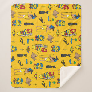 Ägyptische Elemente, Anubis, Pyramidenmuster. Sherpadecke
