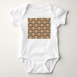 Ägyptische Fischskalen: Nahtlose Motif. Baby Strampler