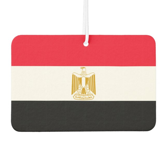 ägyptische Flagge Autolufterfrischer (Vorderseite)
