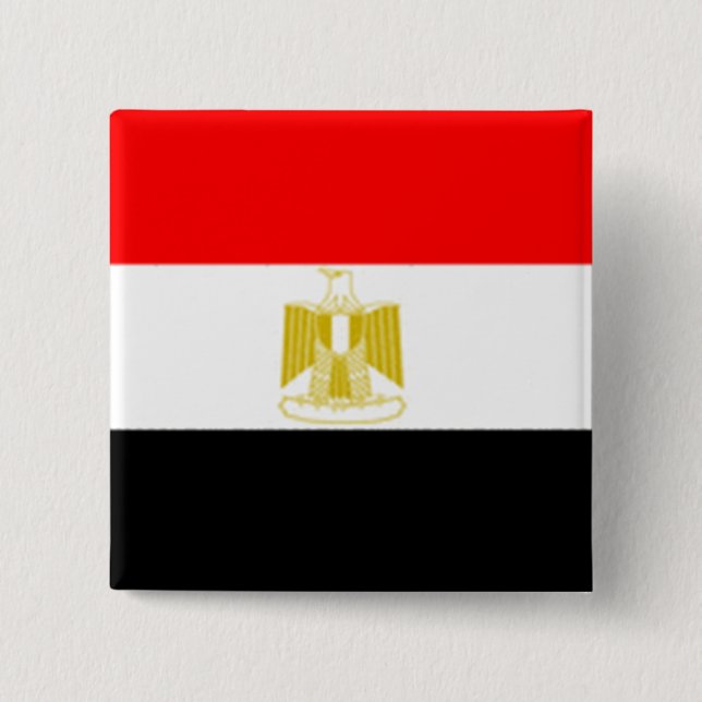 ägyptische Flagge Button (Vorderseite)