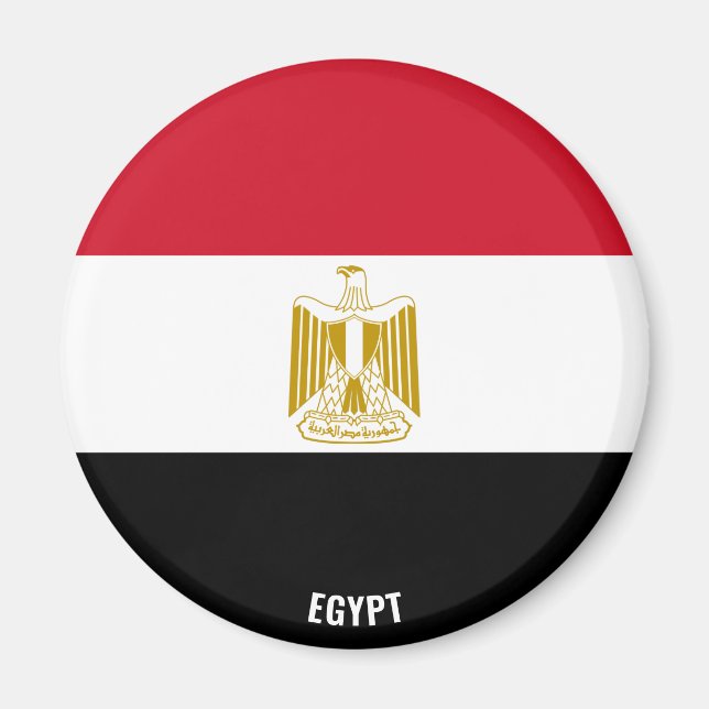 Ägyptische Flagge Charming Patriotic Magnet (Vorne)