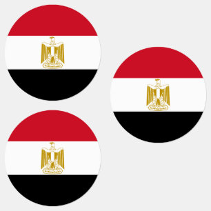 Ägyptische Flagge Etiketten