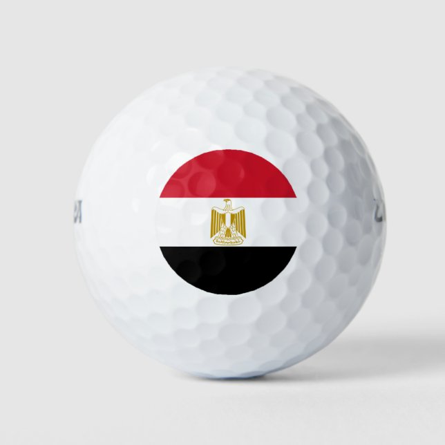 Ägyptische Flagge Golfball (Vorderseite)