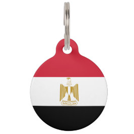 Ägyptische Flagge Haustiermarke