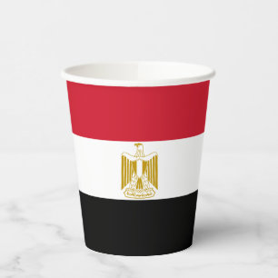Ägyptische Flagge Pappbecher