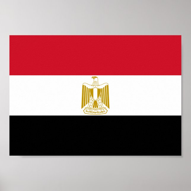 Ägyptische Flagge Poster (Vorne)