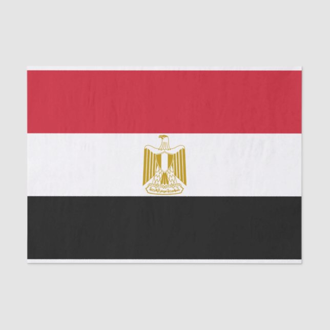 Ägyptische Flagge Seidenpapier (Vorderseite)