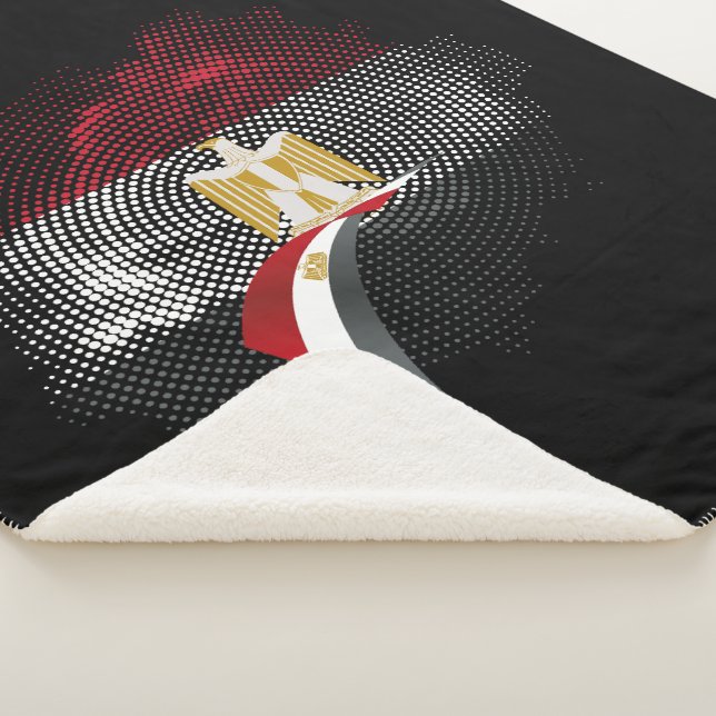 Ägyptische Flagge Sherpadecke (3/4)