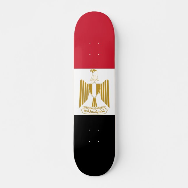 Ägyptische Flagge Skateboard (Vorne)