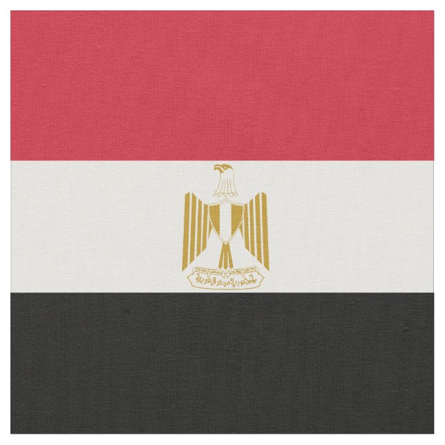 Ägyptische Flagge Stoff (Nahaufnahme)
