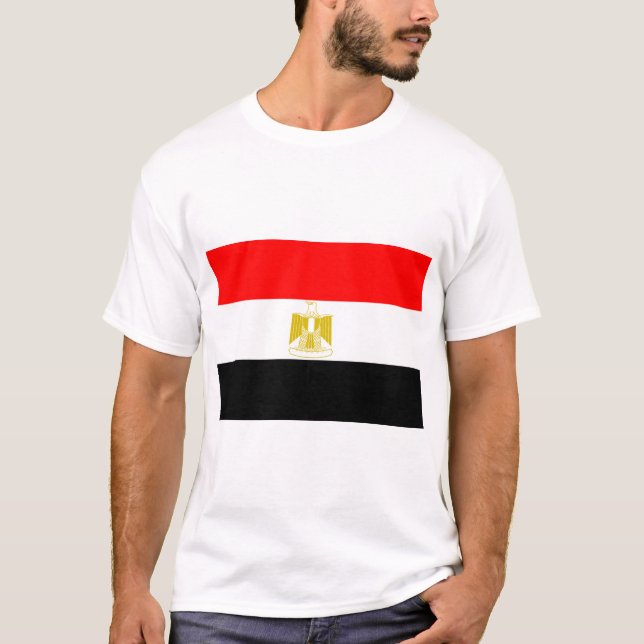 Ägyptische Flagge T-Shirt (Vorderseite)