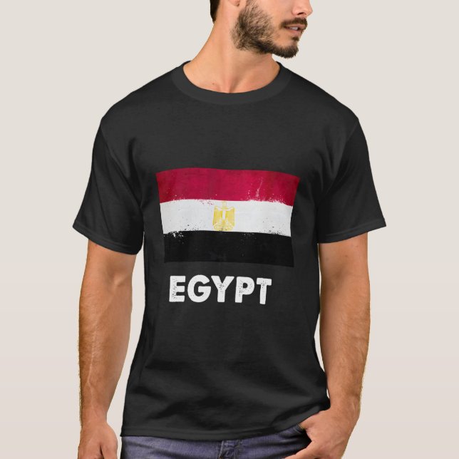 Ägyptische Flagge T-Shirt (Vorderseite)