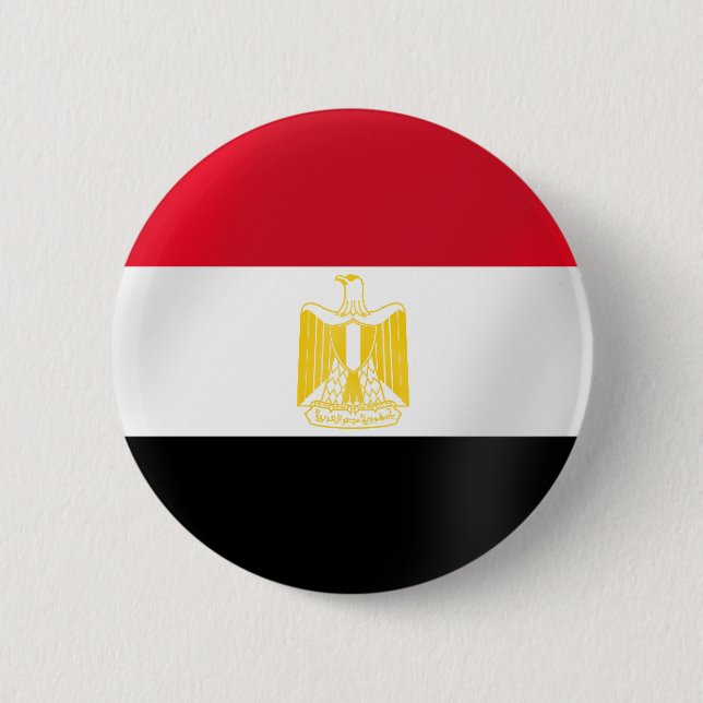 Ägyptische Flagge - T-Shirts und Geschenke Button (Vorderseite)