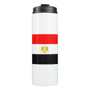 Ägyptische Flagge Thermosbecher