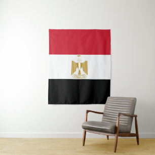 Ägyptische Flagge Wandteppich