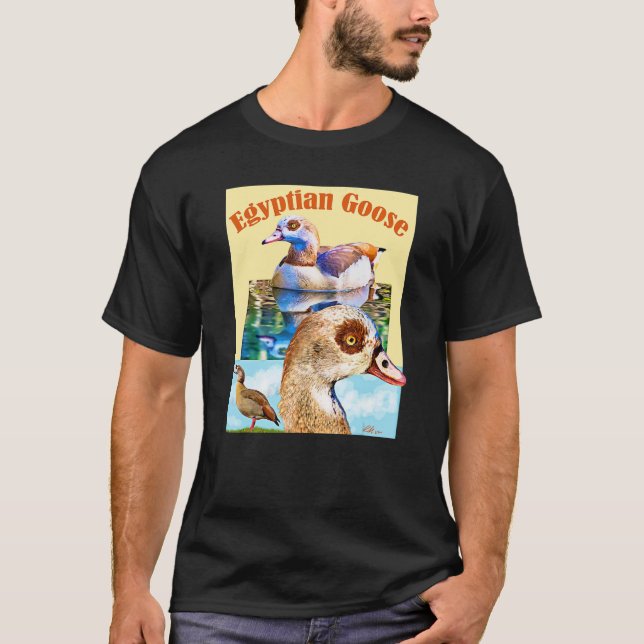 Ägyptische Goose Montage Illustration T-Shirt (Vorderseite)