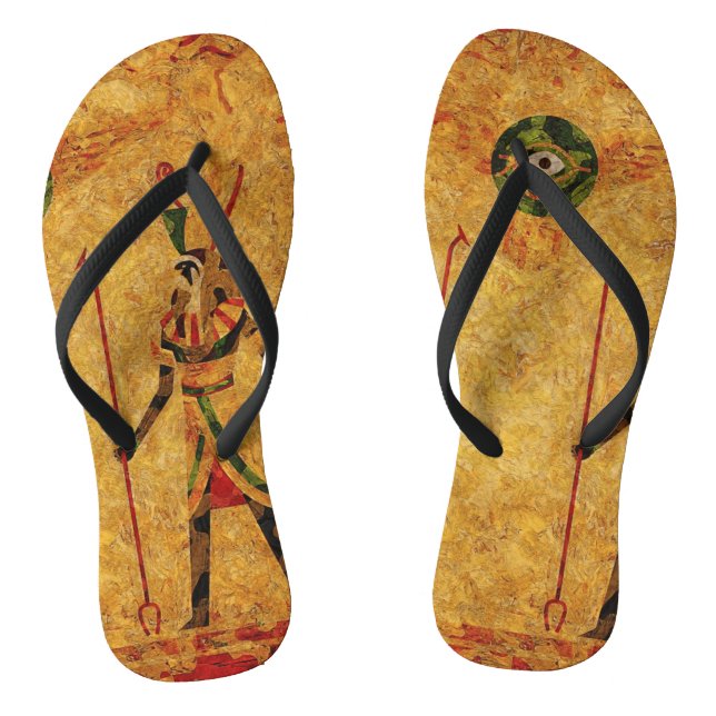 Ägyptische Götter Flip Flops (Fußbett)