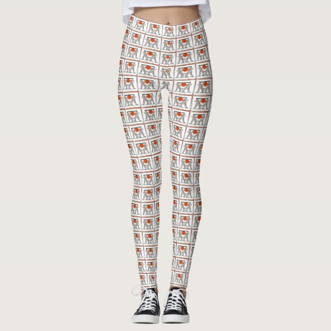 Ägyptische Götter Leggings (Vorderseite)