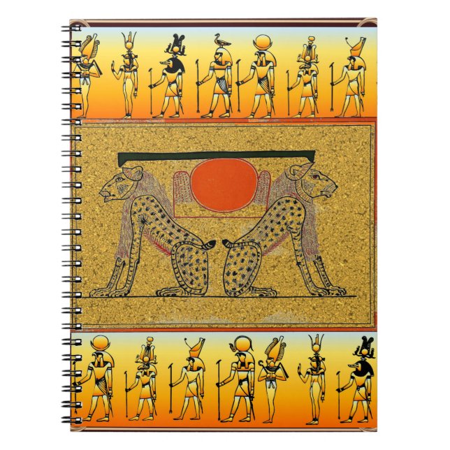 Ägyptische Götter-Notebook Notizblock (Vorderseite)
