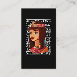 Ägyptische Göttin Cleopatra Ägypten Hieroglyphe Visitenkarte