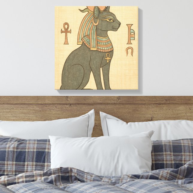 Ägyptische Göttin Leinwand Kunst (Insitu (Schlafzimmer))