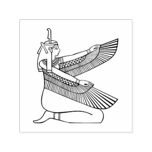 Ägyptische Göttin Maat Tomb von Nefertari Nefertit Permastempel