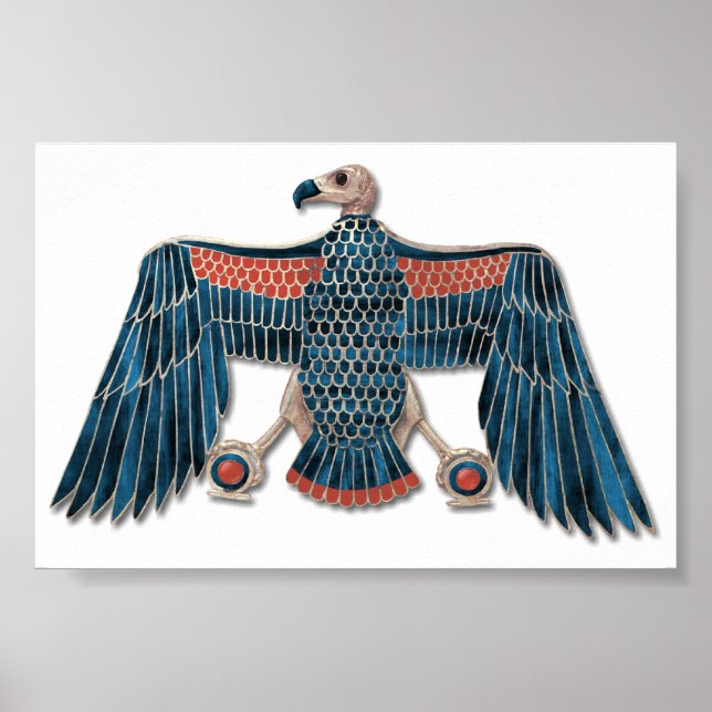 Ägyptische Göttin Nekhbet Pektoral Poster (Vorne)