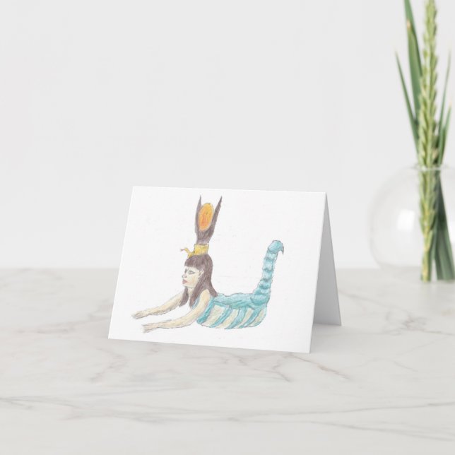 Ägyptische Göttin Selket notecard. Karte (Vorderseite)