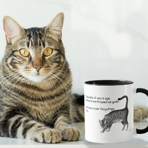 Ägyptische Gray Tabby Cat Tasse