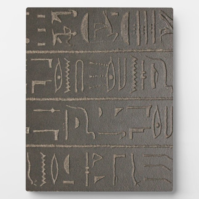 Ägyptische Hieroglyphen Antikes Ägypten Schrift Sy Fotoplatte (Vorderseite)