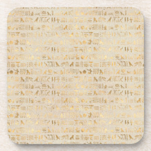 Ägyptische Hieroglyphen auf Elfenbeinküste Getränkeuntersetzer