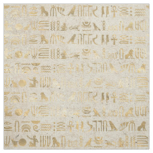 Ägyptische Hieroglyphen auf Elfenbeinküste Stoff