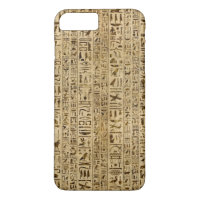 Ägyptische Hieroglyphen auf Papyrus